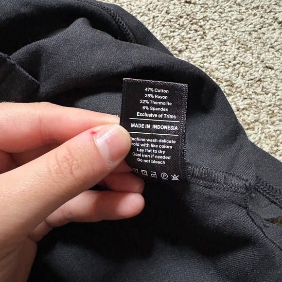 Men's Black Casual Button Down Shirt - Picture 7 of 12